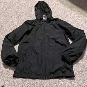 Magellan Outdoors Black Hooded Windbreaker